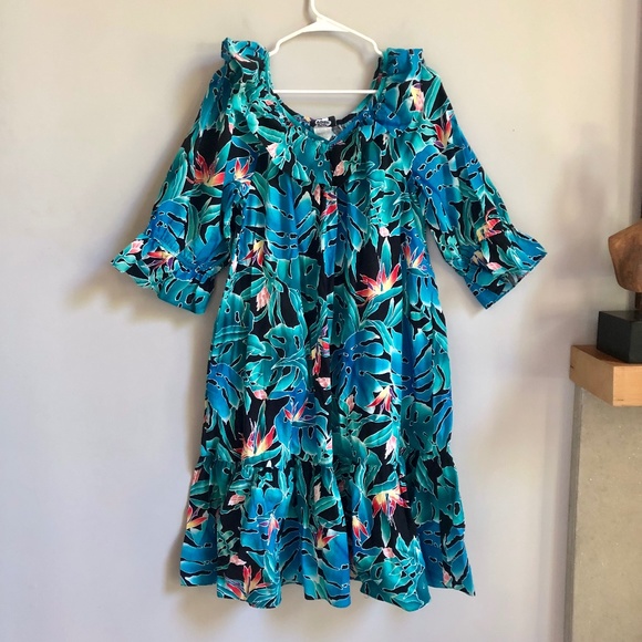 80s vintage 記す floral ruffle set up 